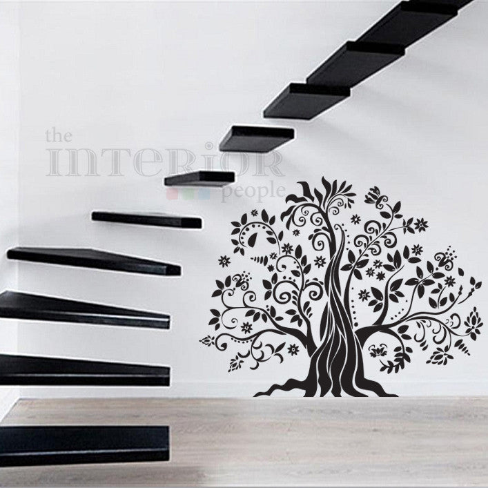 Cherry Blossom Tree Wall Decal For Nursery Princess Girl Bedroom Wall Tattoo  Large Tree With Flowers Wall Stickers A396 - Wall Stickers - AliExpress